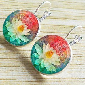 Ethnic Flower Earrings Bohemian Vintage Earrings